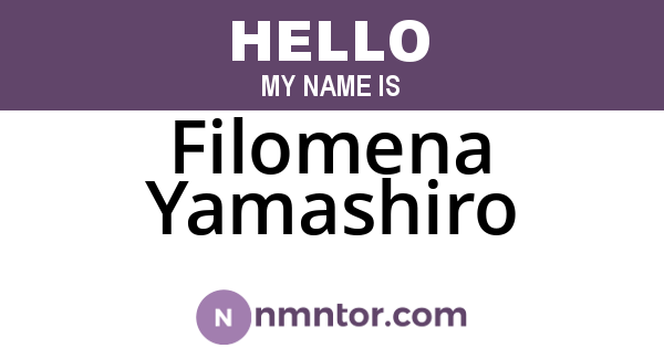 Filomena Yamashiro