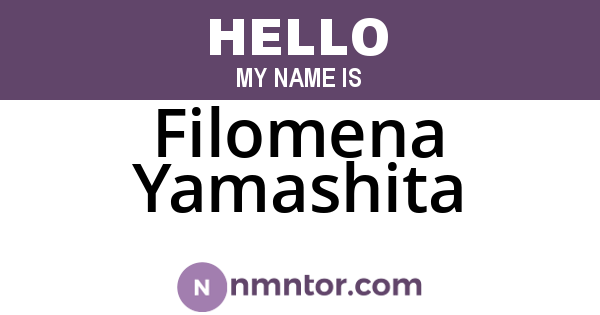 Filomena Yamashita