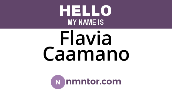 Flavia Caamano
