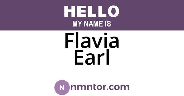 Flavia Earl