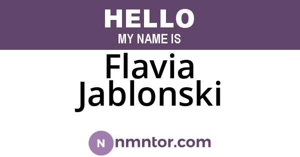 Flavia Jablonski