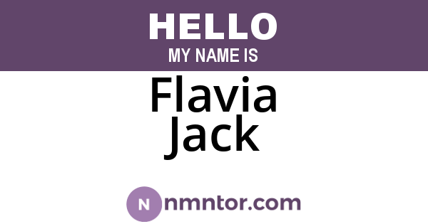 Flavia Jack