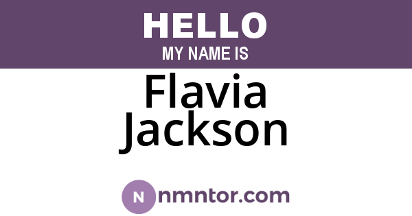 Flavia Jackson