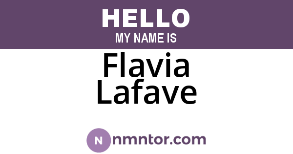 Flavia Lafave
