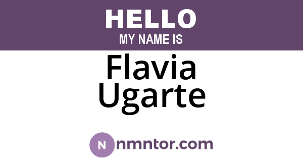 Flavia Ugarte