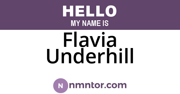 Flavia Underhill
