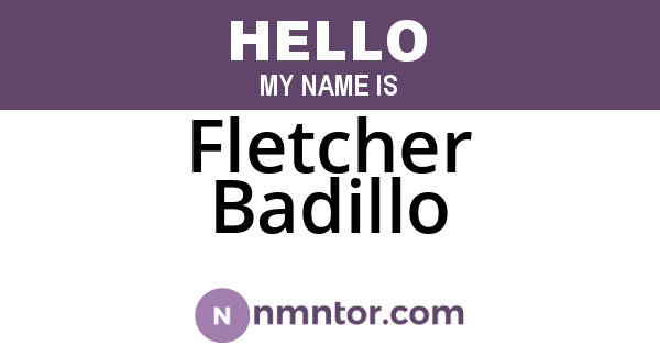Fletcher Badillo