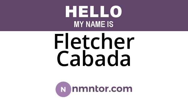Fletcher Cabada