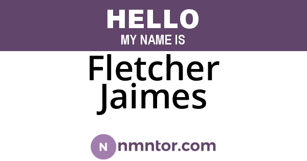 Fletcher Jaimes