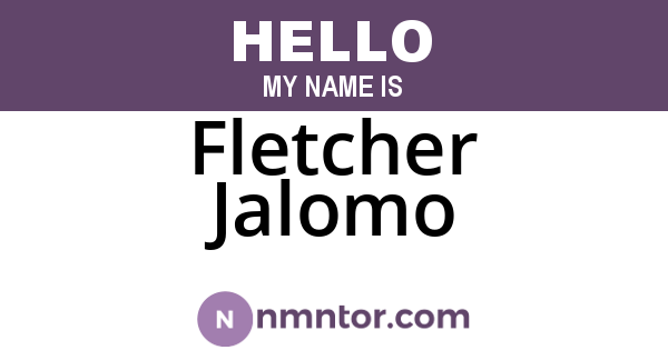 Fletcher Jalomo