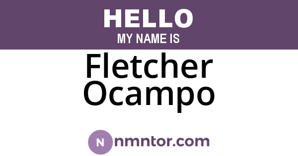 Fletcher Ocampo