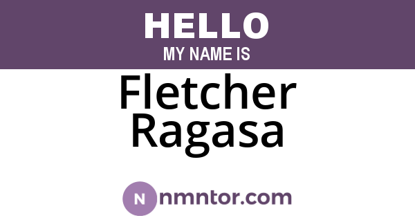 Fletcher Ragasa