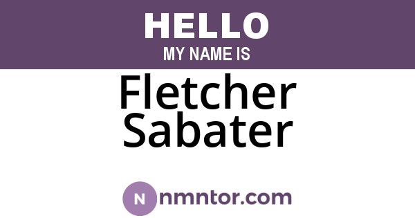 Fletcher Sabater