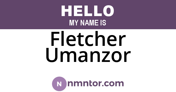 Fletcher Umanzor