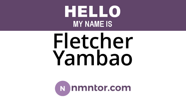 Fletcher Yambao