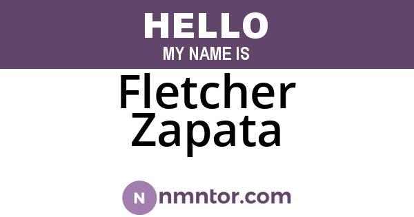 Fletcher Zapata