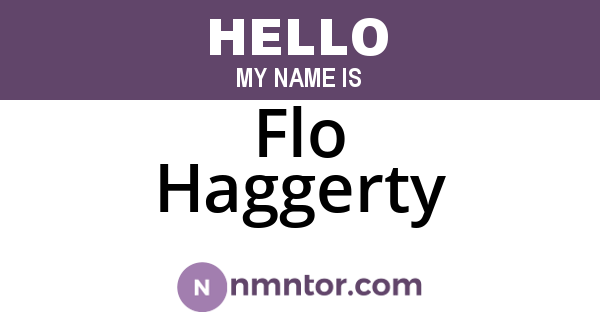 Flo Haggerty