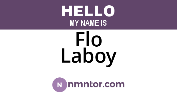 Flo Laboy