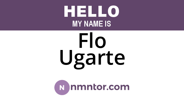 Flo Ugarte