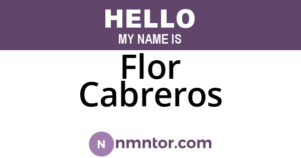 Flor Cabreros