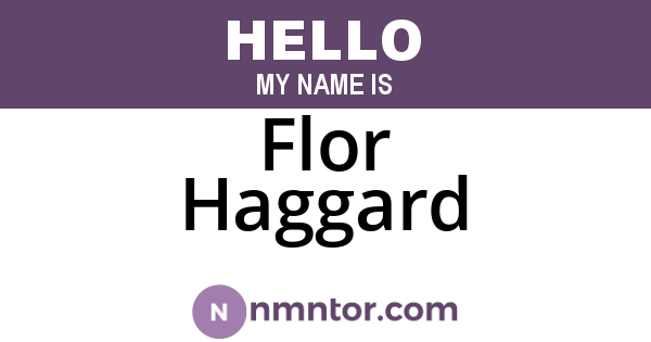 Flor Haggard
