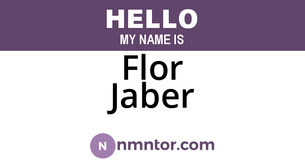 Flor Jaber