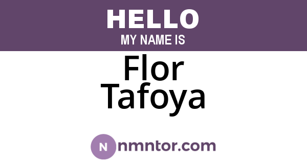 Flor Tafoya