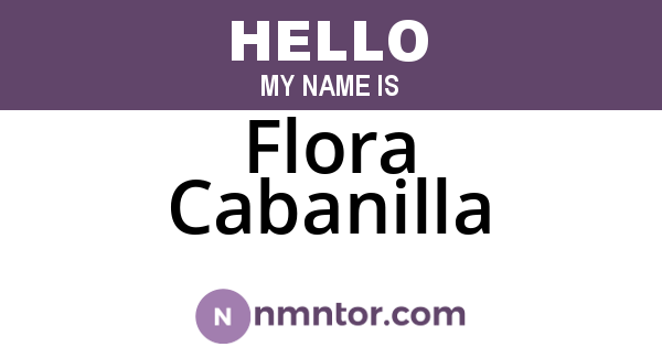 Flora Cabanilla