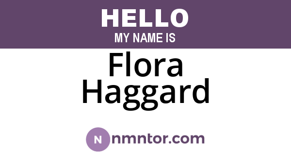 Flora Haggard