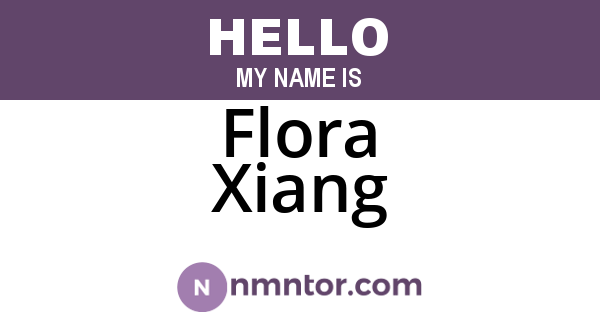 Flora Xiang