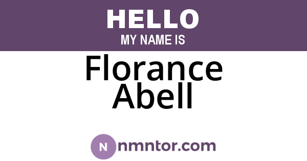 Florance Abell