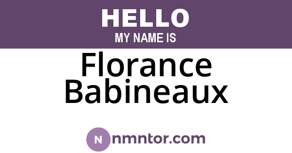 Florance Babineaux