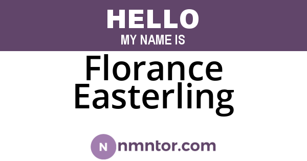 Florance Easterling
