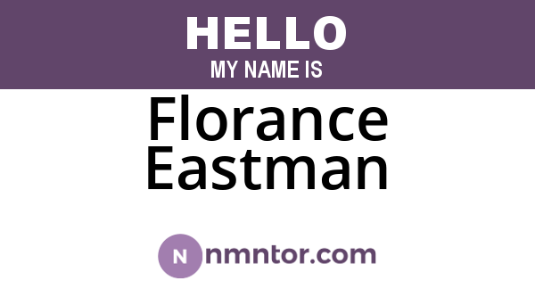 Florance Eastman