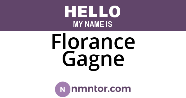 Florance Gagne