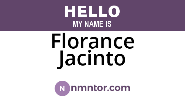 Florance Jacinto