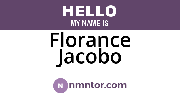 Florance Jacobo