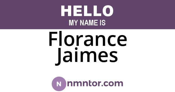 Florance Jaimes