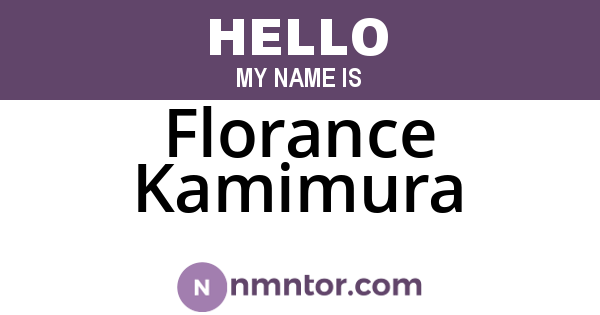 Florance Kamimura
