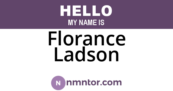 Florance Ladson
