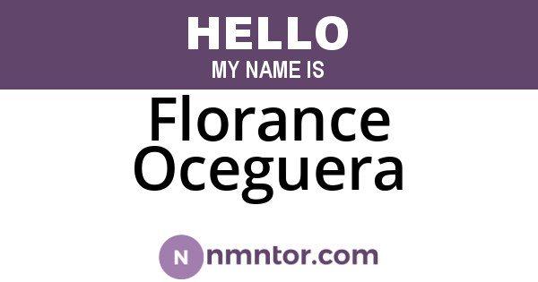 Florance Oceguera