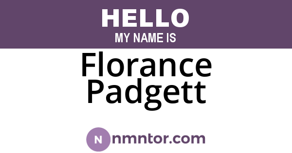 Florance Padgett