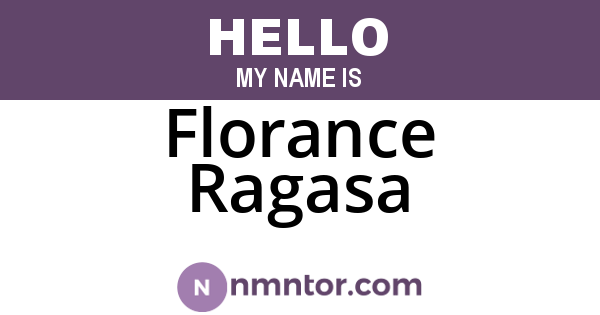 Florance Ragasa