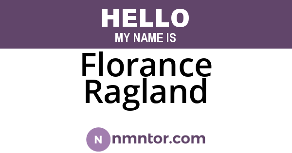 Florance Ragland