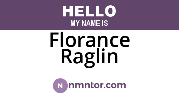 Florance Raglin