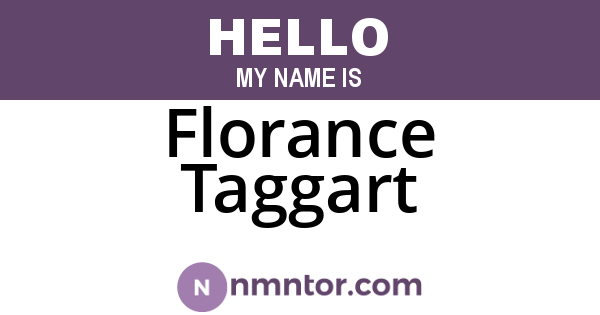 Florance Taggart