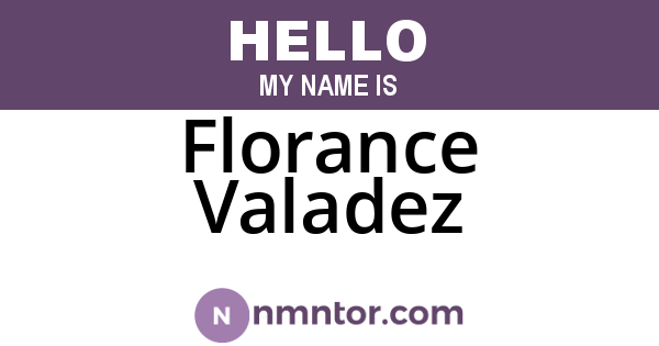 Florance Valadez
