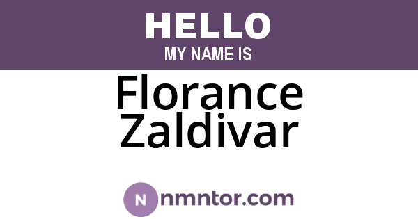 Florance Zaldivar
