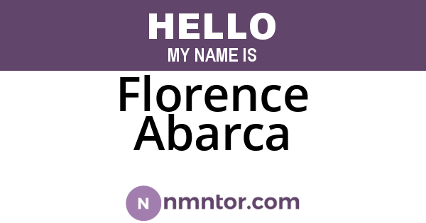 Florence Abarca