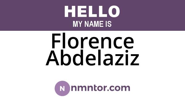 Florence Abdelaziz